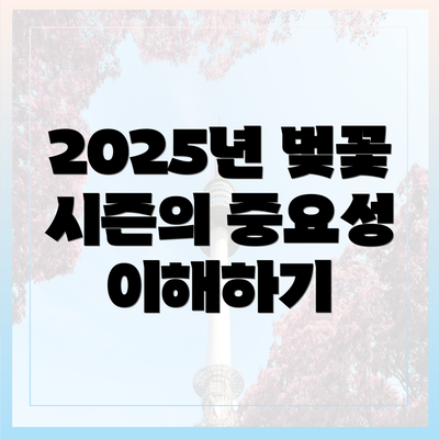 2025년 벚꽃 시즌의 중요성 이해하기