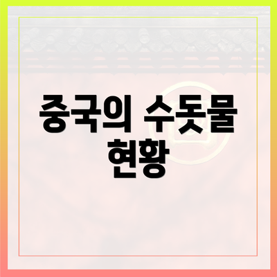 중국의 수돗물 현황