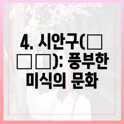 4. 시안구(西城区): 풍부한 미식의 문화