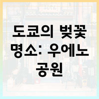 도쿄의 벚꽃 명소: 우에노 공원