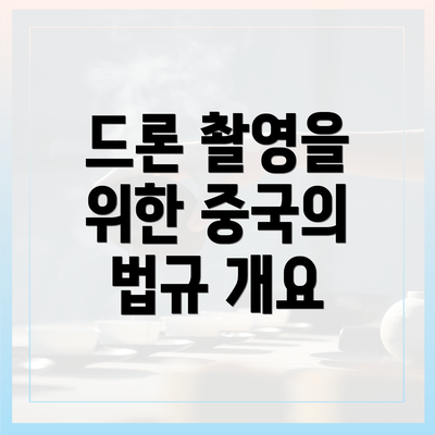 드론 촬영을 위한 중국의 법규 개요