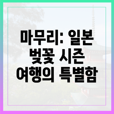 마무리: 일본 벚꽃 시즌 여행의 특별함