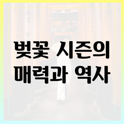 벚꽃 시즌의 매력과 역사