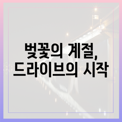벚꽃의 계절, 드라이브의 시작