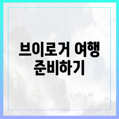 브이로거 여행 준비하기