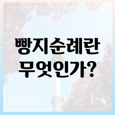 빵지순례란 무엇인가?