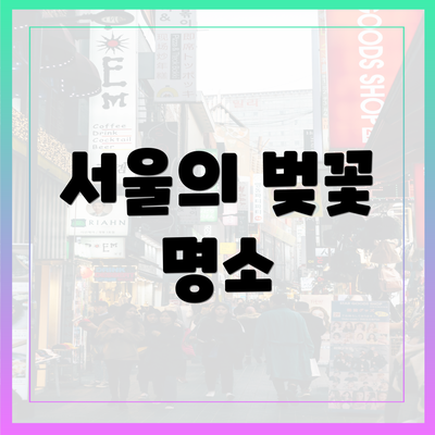 서울의 벚꽃 명소