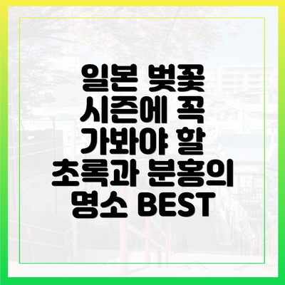 일본 벚꽃 시즌에 꼭 가봐야 할 초록과 분홍의 명소 BEST