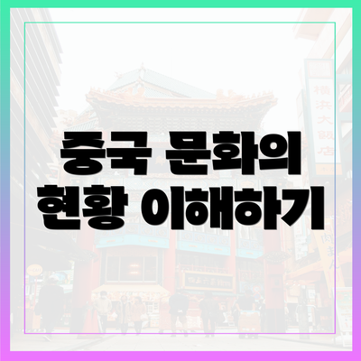 중국 문화의 현황 이해하기