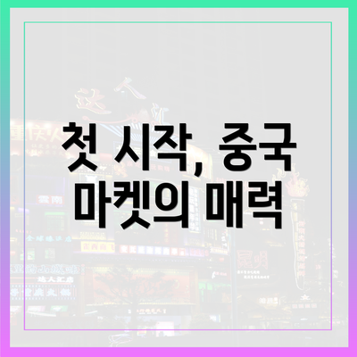 첫 시작, 중국 마켓의 매력