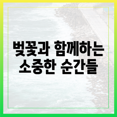 벚꽃과 함께하는 소중한 순간들
