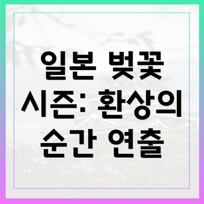 일본 벚꽃 시즌: 환상의 순간 연출
