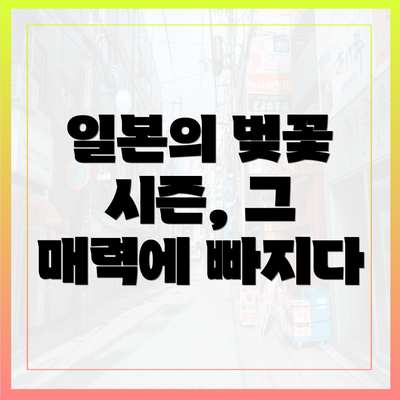 일본의 벚꽃 시즌, 그 매력에 빠지다