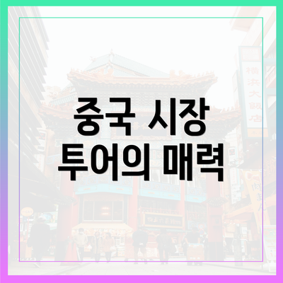 중국 시장 투어의 매력