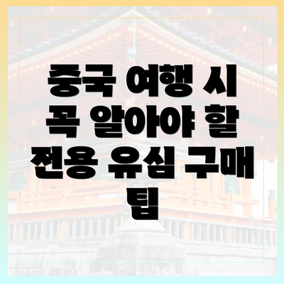 중국 여행 시 꼭 알아야 할 전용 유심 구매 팁
