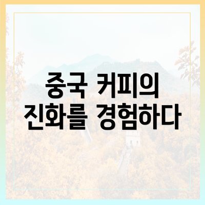 중국 커피의 진화를 경험하다
