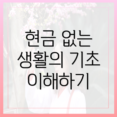 현금 없는 생활의 기초 이해하기