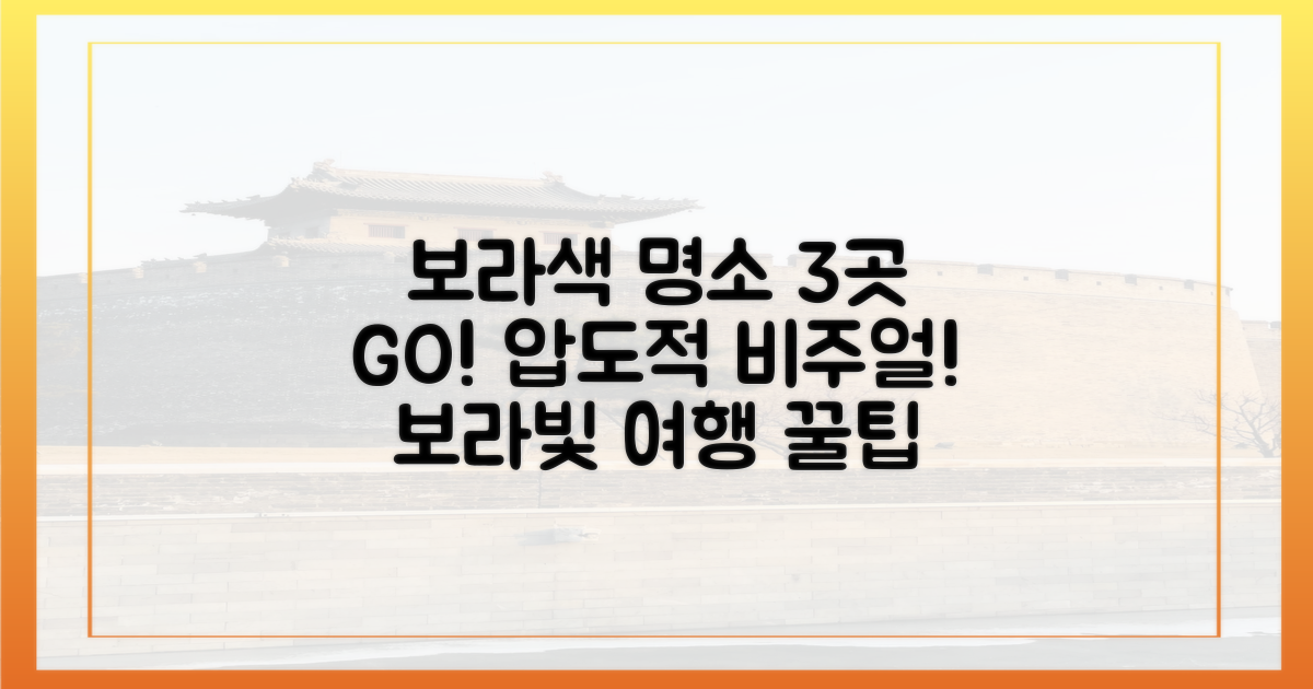 3곳의 보라색 명소 탐방