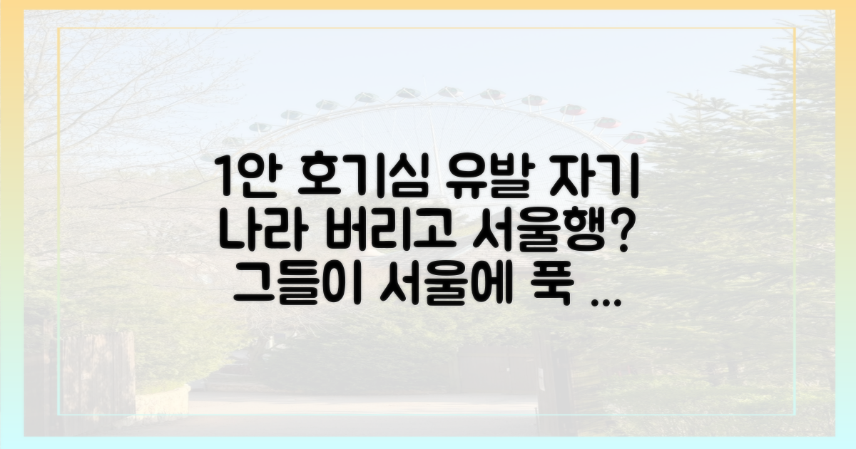 자국 도시 제치고 서울, 그 매력의 비밀