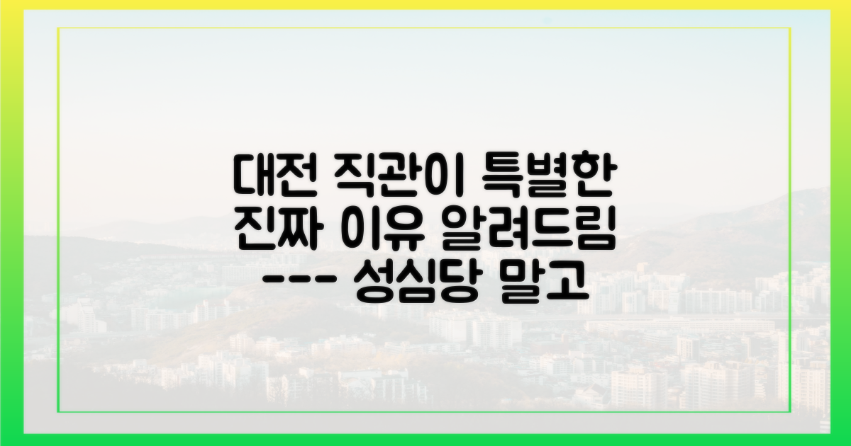 대전 직관여행, 대체 뭐가 다를까?