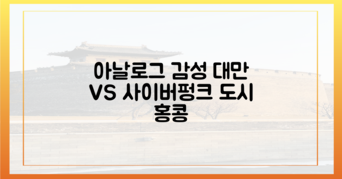 아날로그 대만 vs 사이버펑크 홍콩