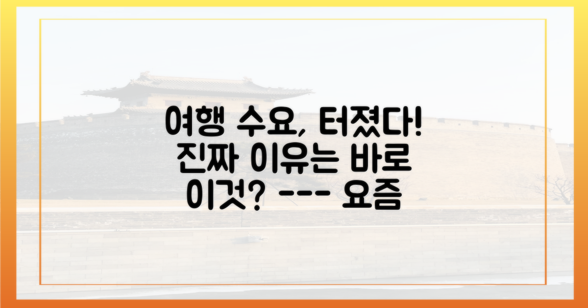 폭발적 여행 수요, 그 이유는?