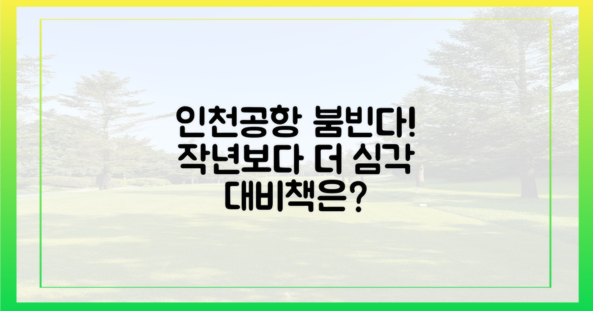 작년보다 더 붐빌 인천공항, 대비책은?