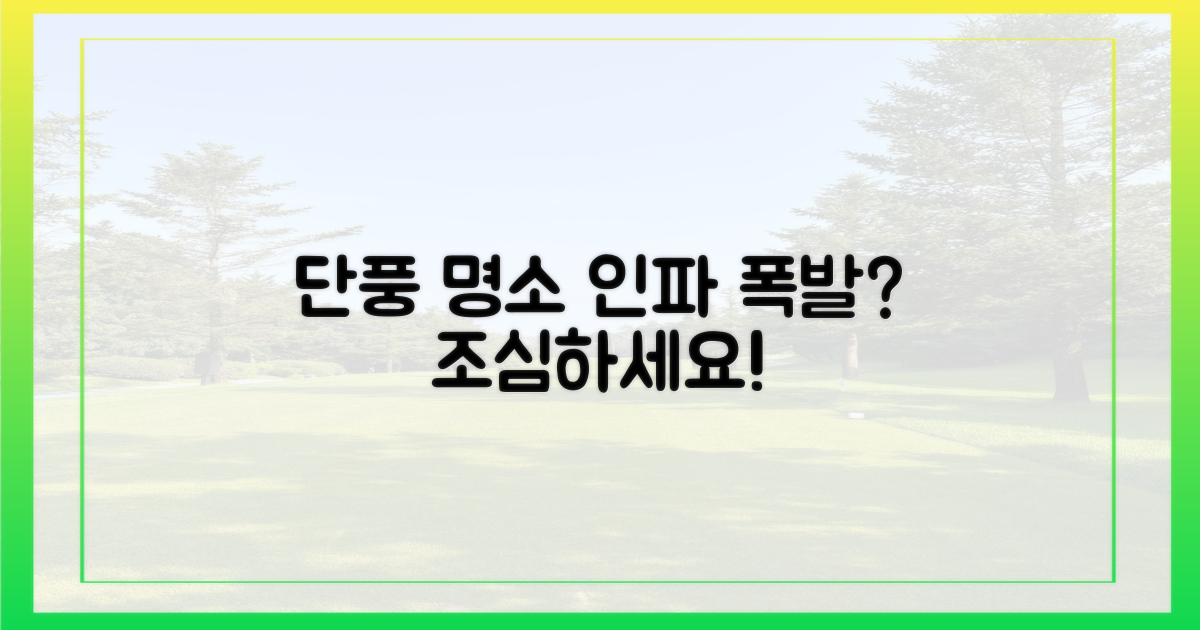 단풍 명소, 인파 몰릴까