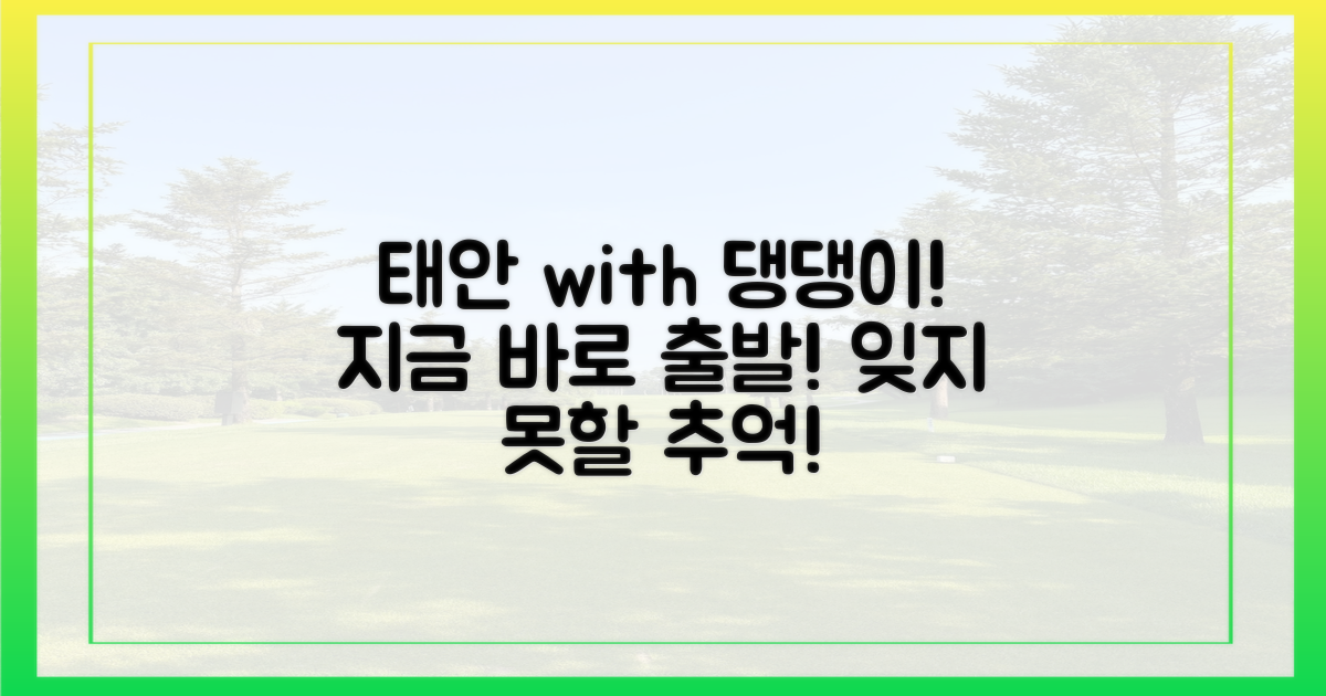 당신의 댕댕이와 태안으로 떠나세요!