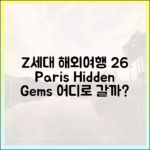Z세대 해외여행 26%↑! 파리·숨은 휴양지, 어디로 갈까?