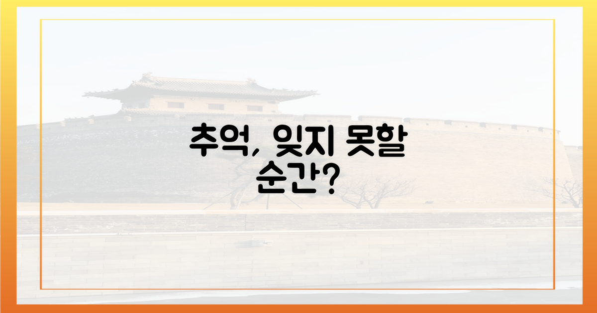 잊지 못할 추억, 무엇?
