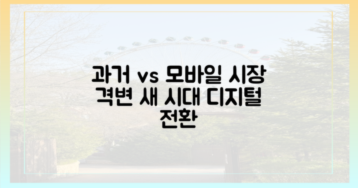 과거 시장 vs 모바일 시대