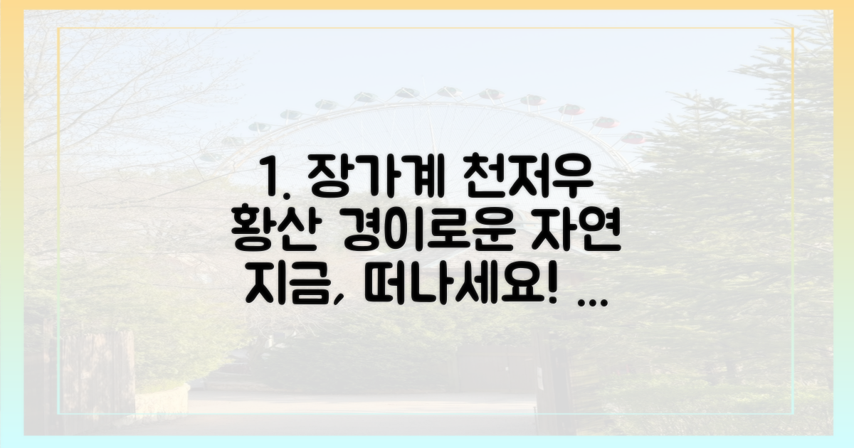 장가계, 천저우, 황산, 무엇이 기다릴까?