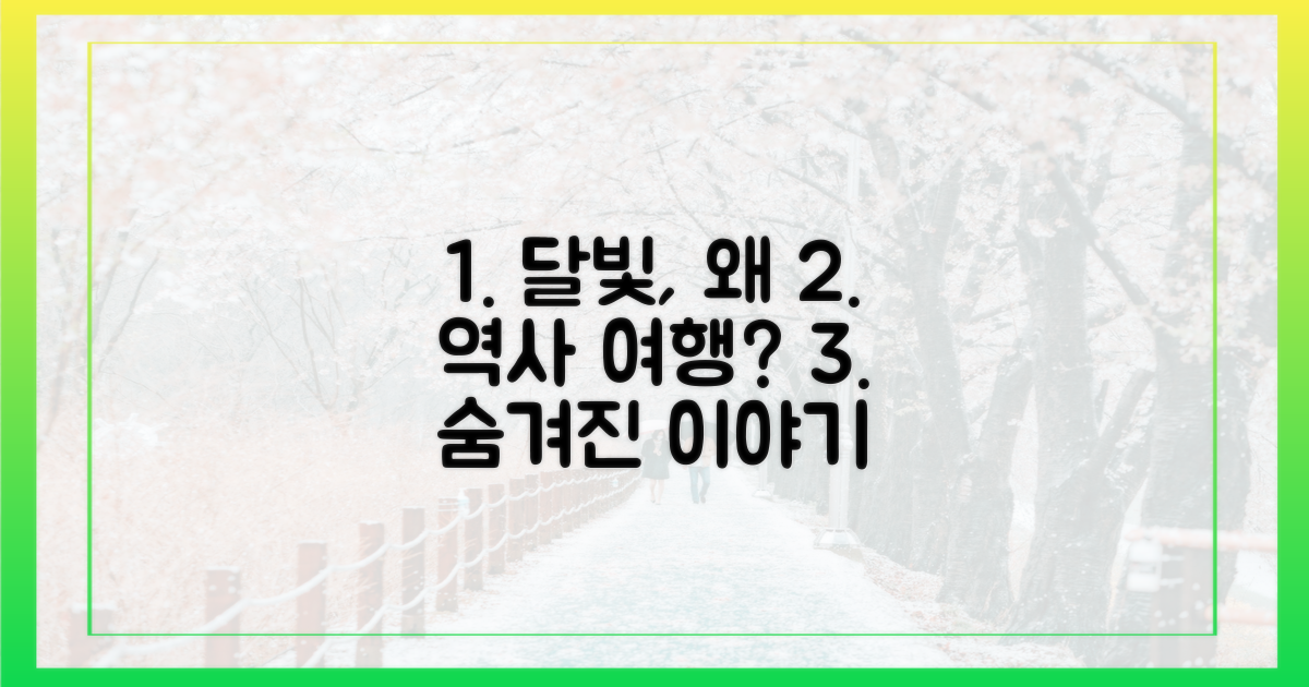 왜 '달빛 역사 여행'일까요?