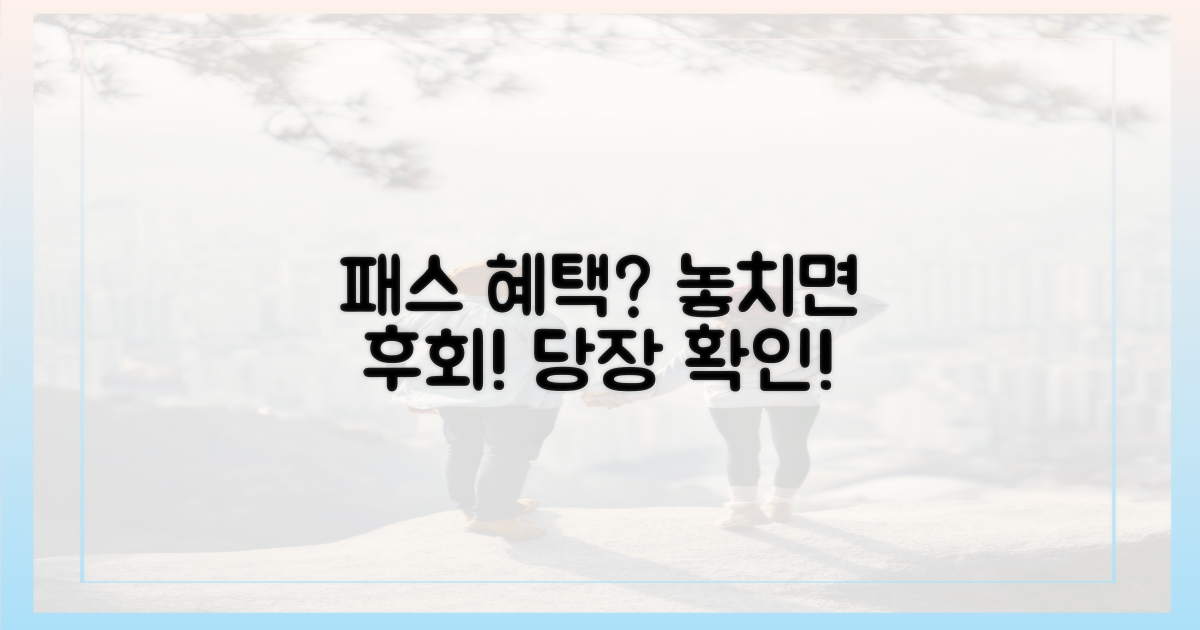 패스 활용, 어떤 혜택 있나?