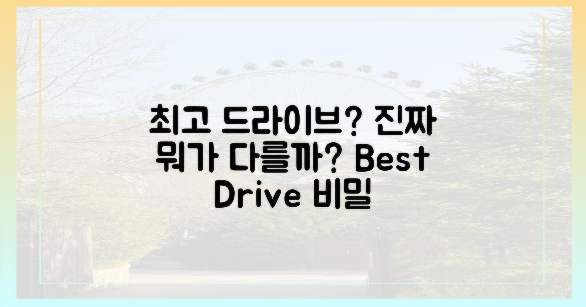 최고의 드라이브, 뭐가 다를까?