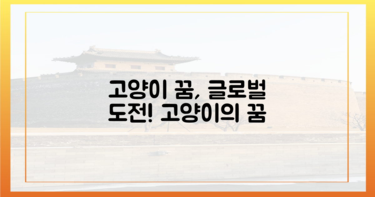 고양지부 '글로벌고양이'의 꿈