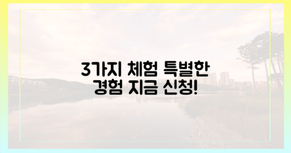 3가지 체험 프로그램