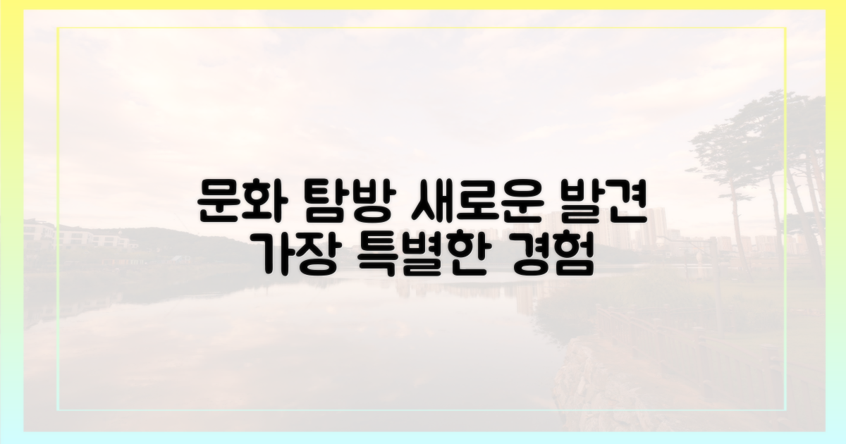 문화 탐방, 새로운 발견