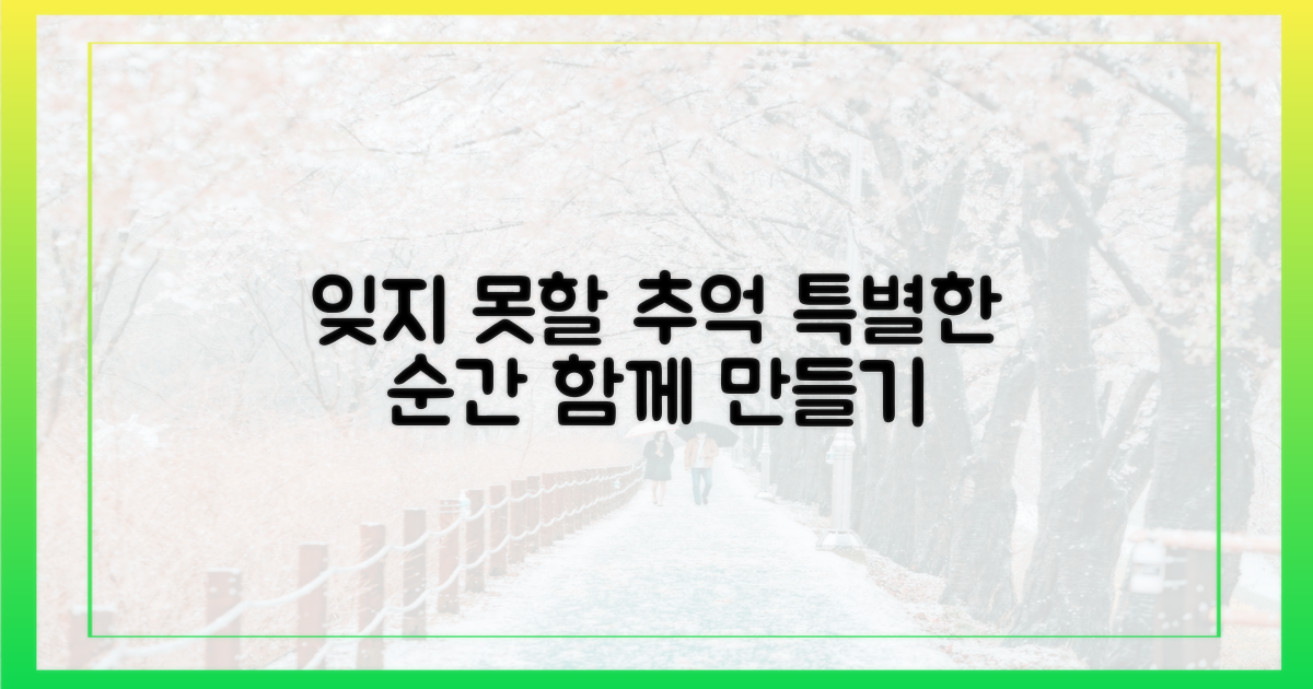 잊지 못할 추억 만들기