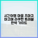 시간여행 마을 라쿠텐 트래블: 쓰마고·마고메 완벽 가이드