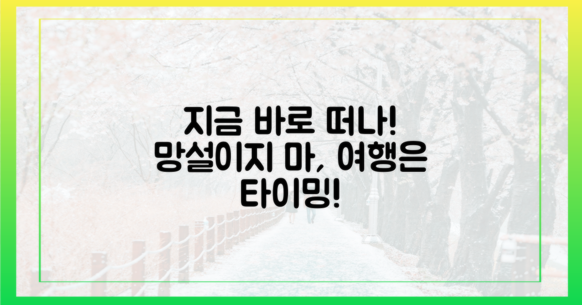 특별한 여행, 왜 기다릴까?