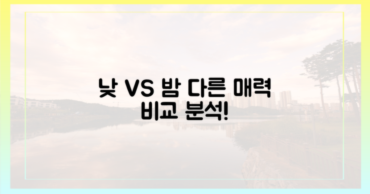 낮과 밤, 다른 매력 비교