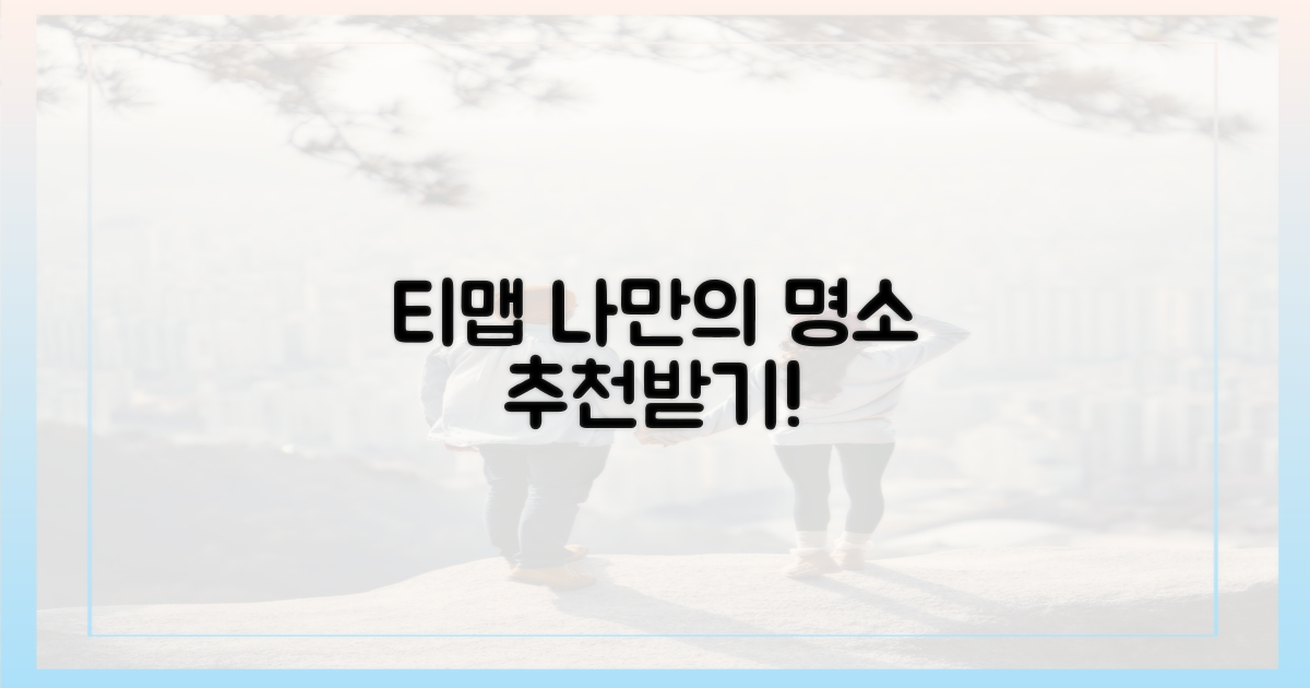 티맵으로 명소 추천받으세요.