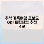 추석 가족여행: 초보도 트립닷컴 추천 4곳