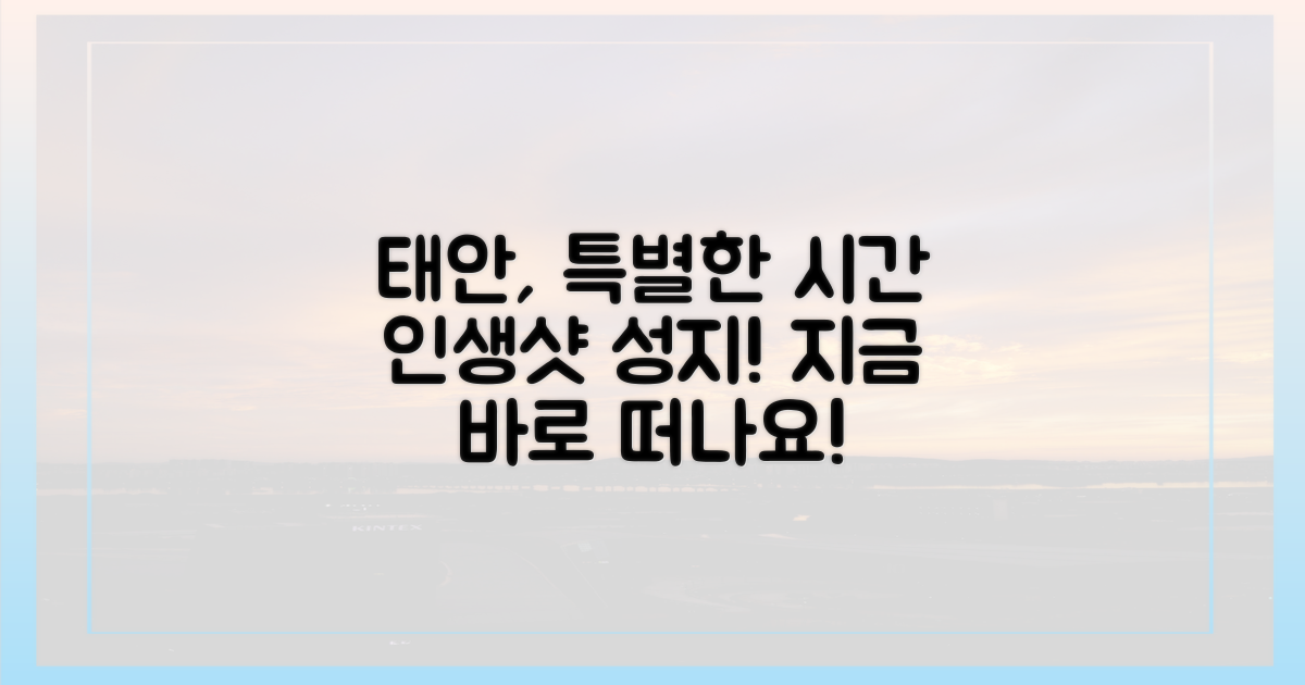 태안에서 특별한 시간을 즐기세요!