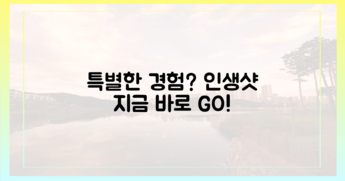 특별한 경험 뭐 있을까?