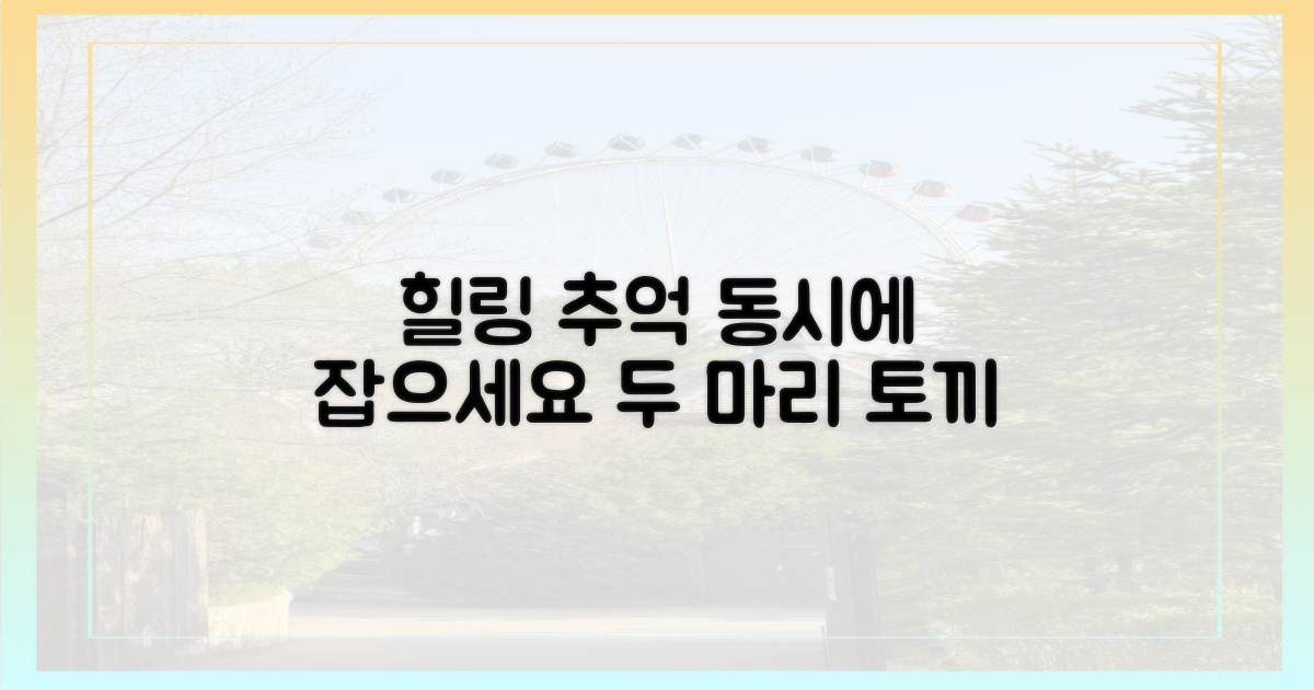 힐링과 추억, 동시에 잡으세요