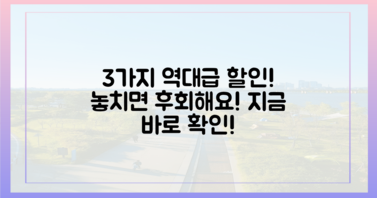 3가지 할인 혜택 총정리